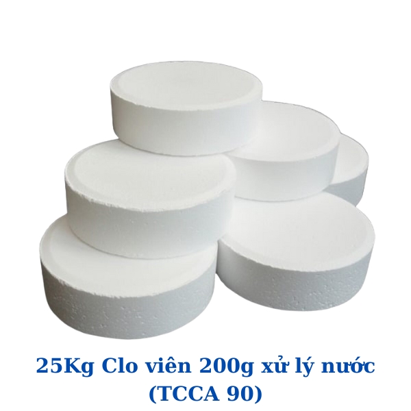 25Kg Clo viên 200g xử lý nước (TCCA 90)
