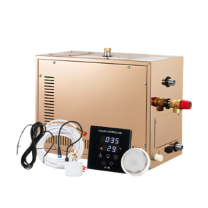 Máy xông hơi ướt Aleko AT60S Vỏ inox vàng Gold 6Kw