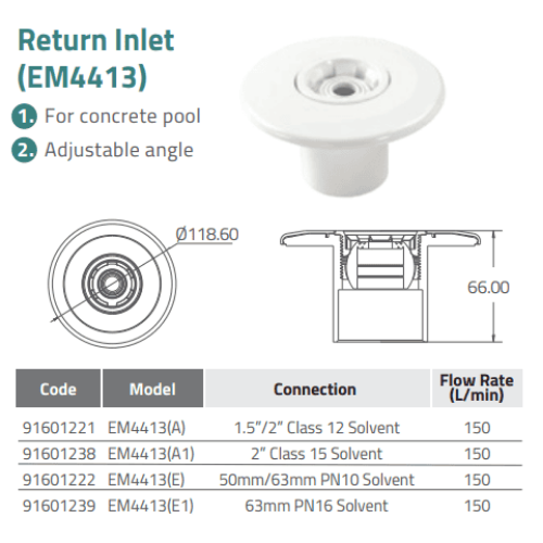 Đầu trả nước Emaux EM4413A