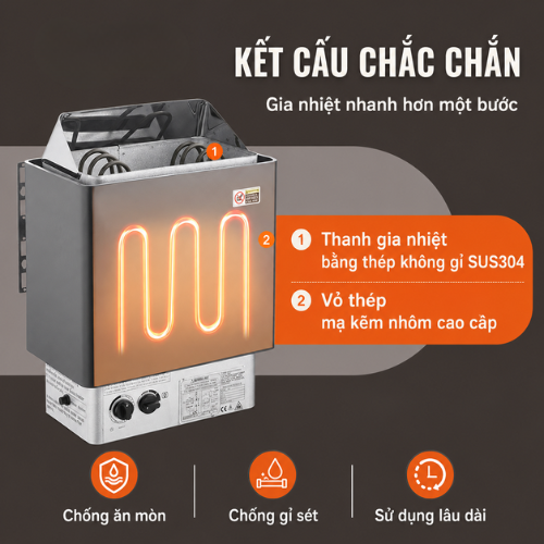 Máy xông hơi khô Sawo