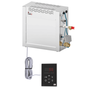 Máy Xông Hơi Ướt Sawo Dòng STN Vỏ Inox Bảng Điều Khiển Phím Mềm Van Xả Cặn Tự Động
