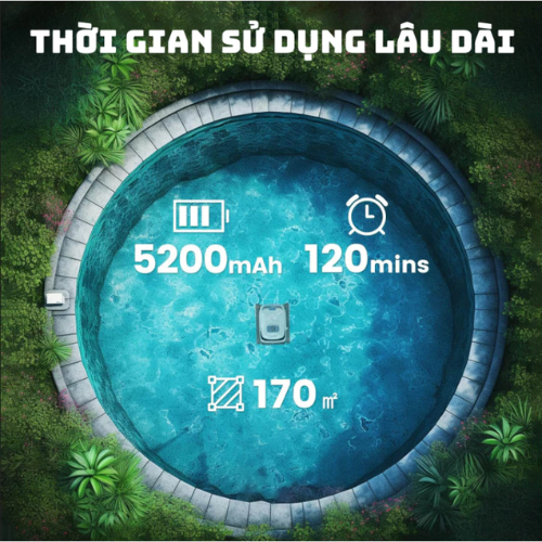robot vệ sinh hồ bơi PC10
