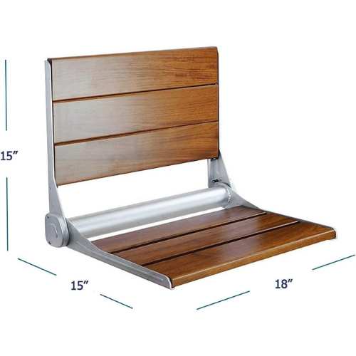 Ghế Gỗ Tech Có Tựa Lưng Gắn Tường