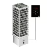 Máy Xông Hơi Khô Sawo CUB3-Ni2 6KW-9KW Trụ Lưới Inox Kèm Điều Khiển SAU-UI-V2 Chính Hãng