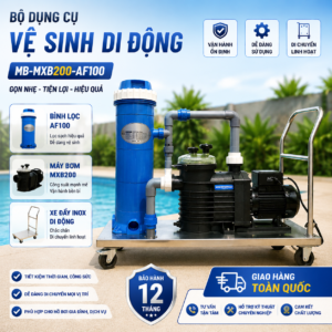 bộ vệ sinh bể bơi di động