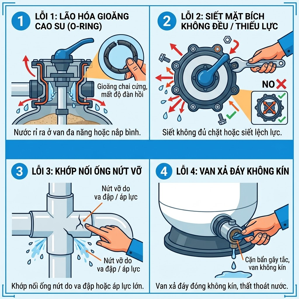 lỗi bình lọc cát