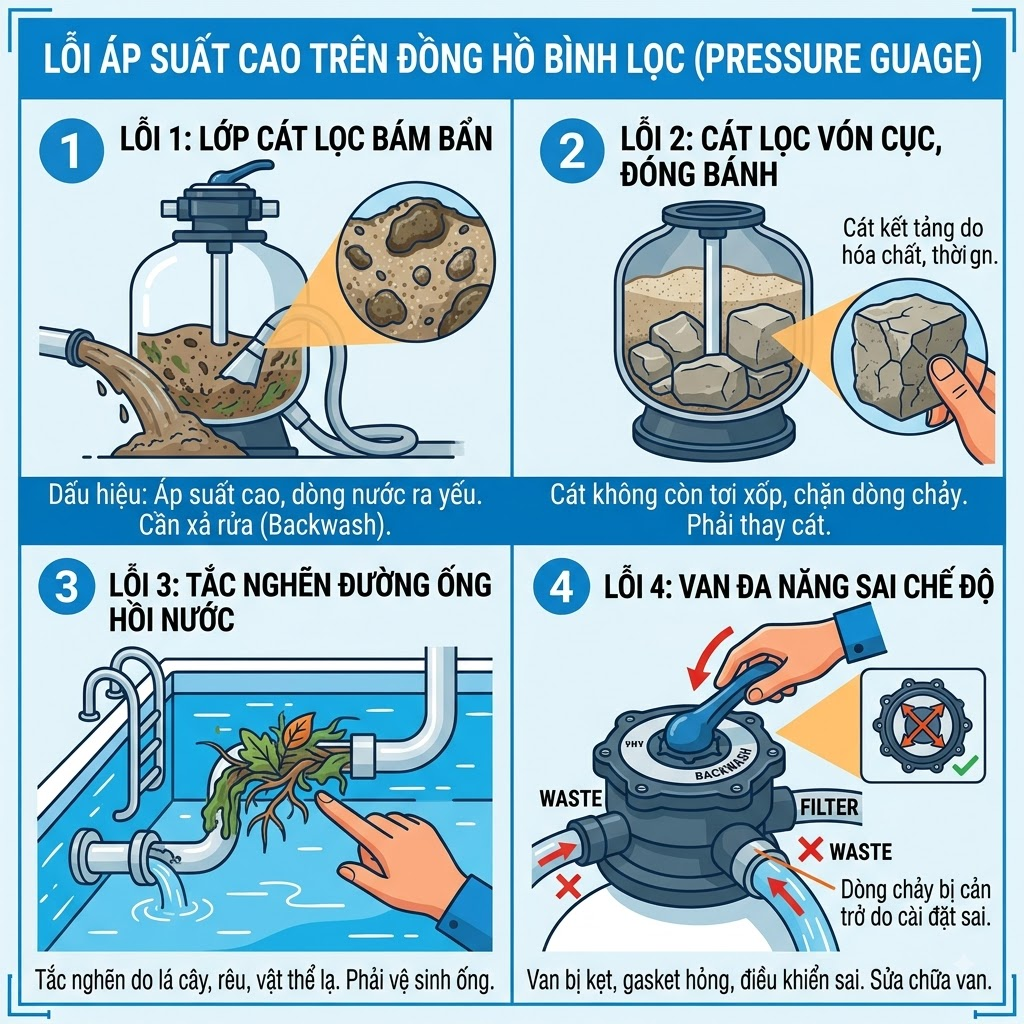 lỗi bình lọc cát