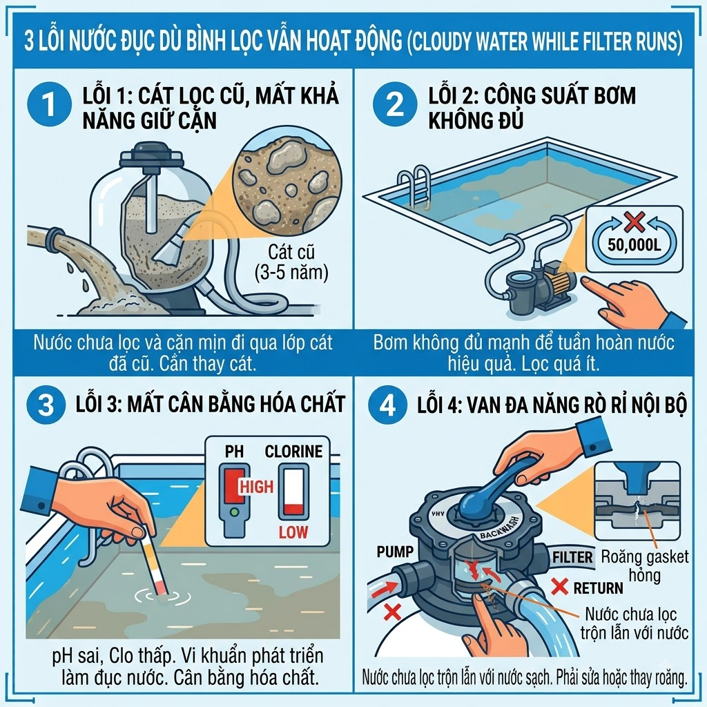 lỗi bình lọc cát