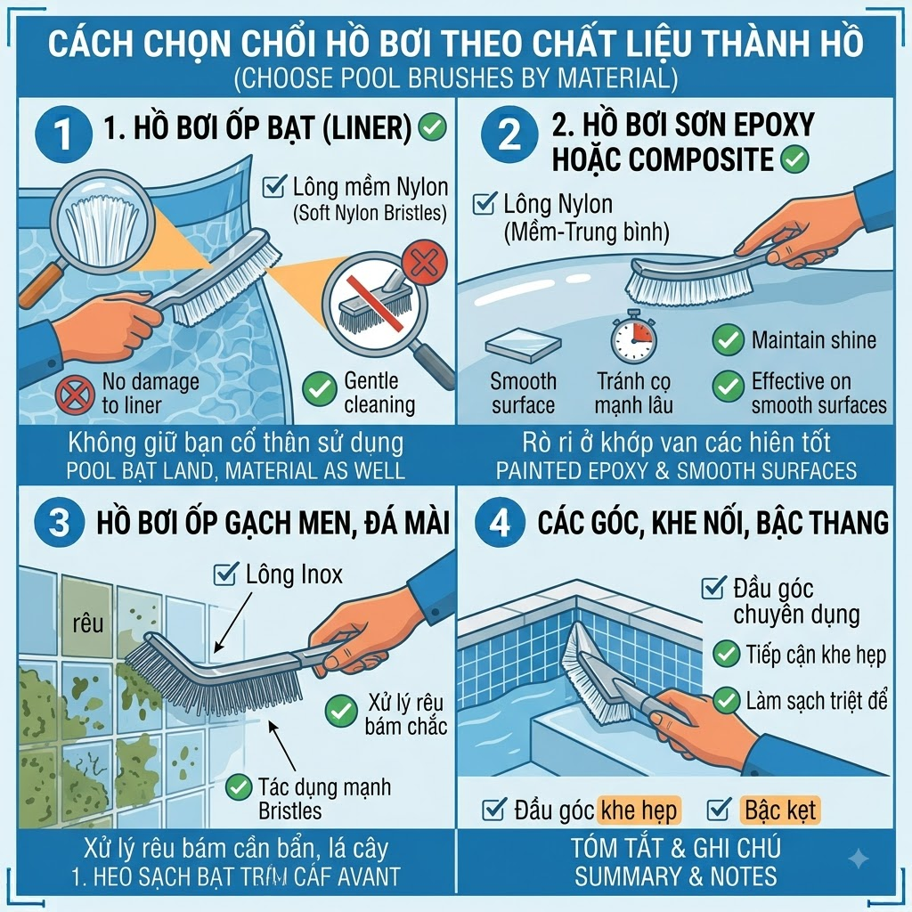 chổi hồ bơi