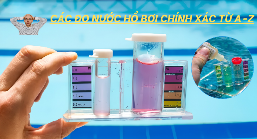 cách đo nước hồ bơi