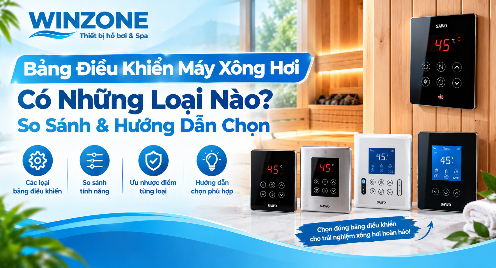 bảng điều khiển máy xông hơi