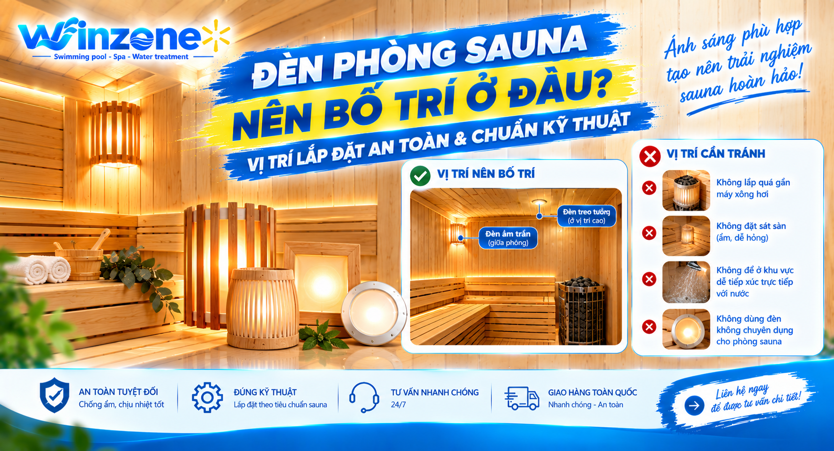 đèn phòng sauna