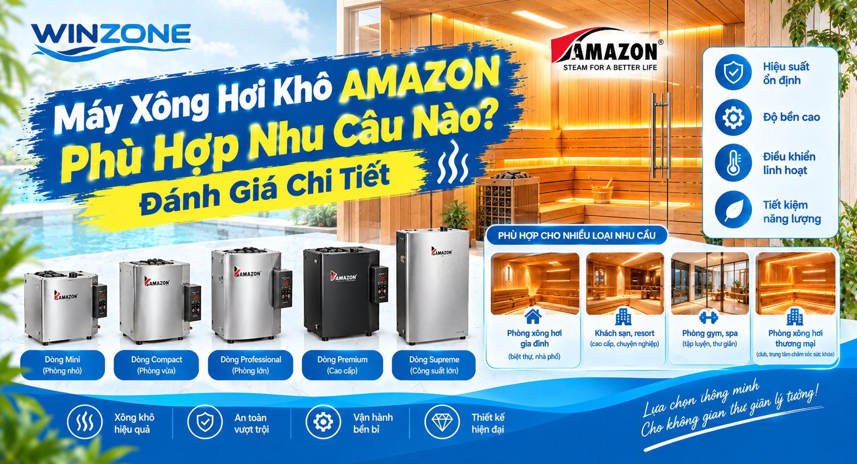 máy xông hơi khô Amazon