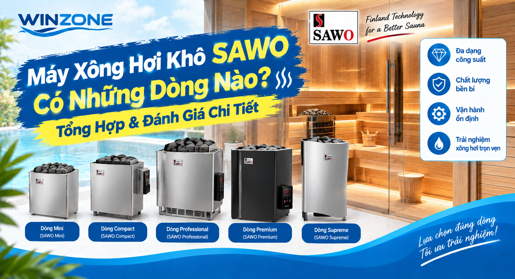 máy xông hơi khô Sawo