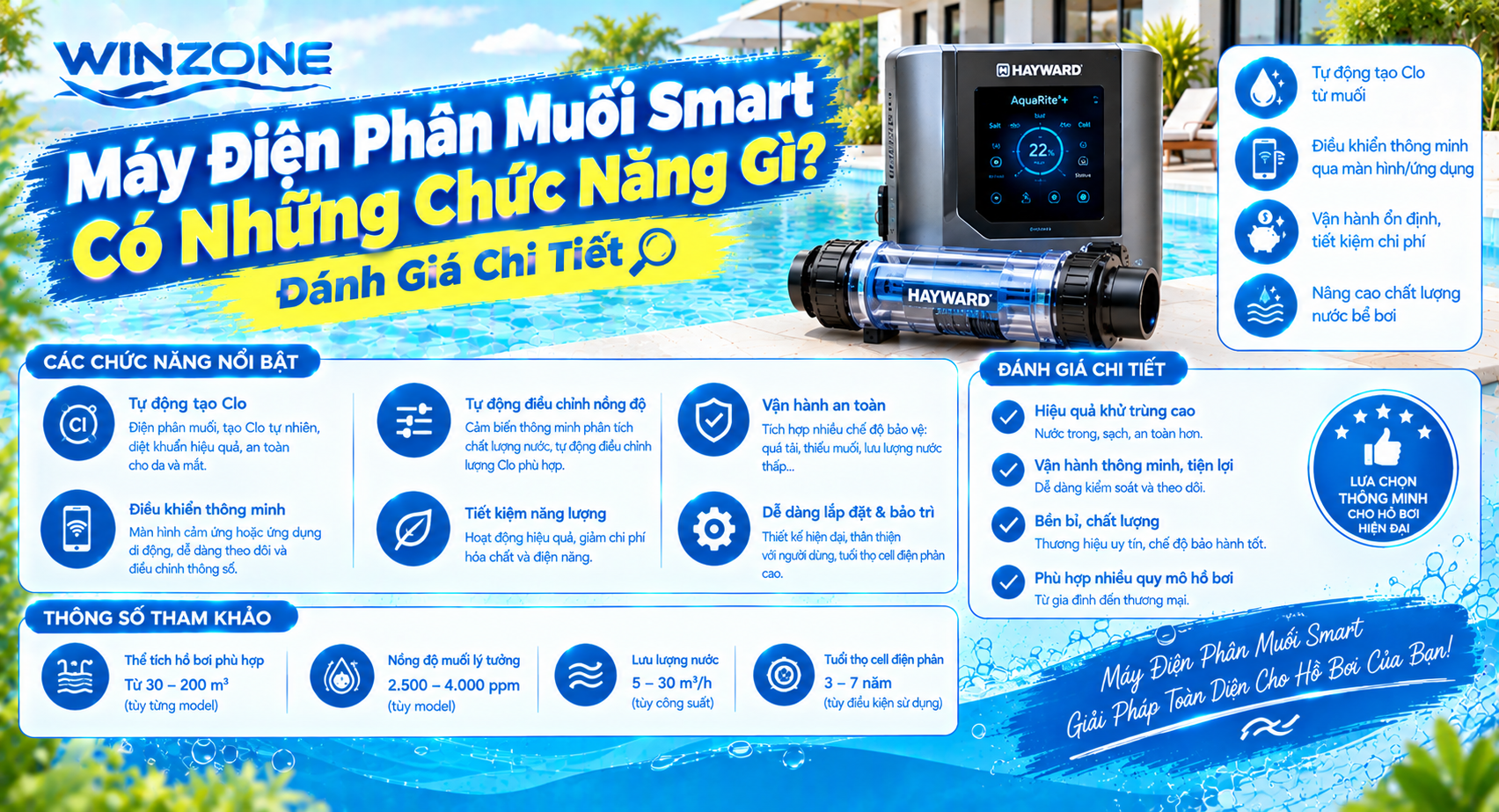 máy điện phân muối Smart