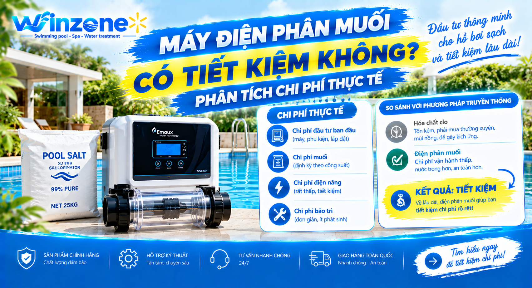 máy điện phân muối có tiết kiệm không
