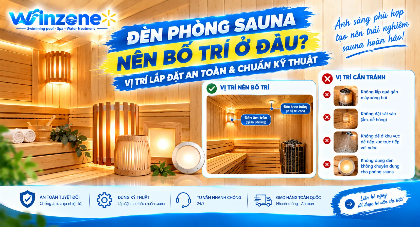 đèn phòng sauna